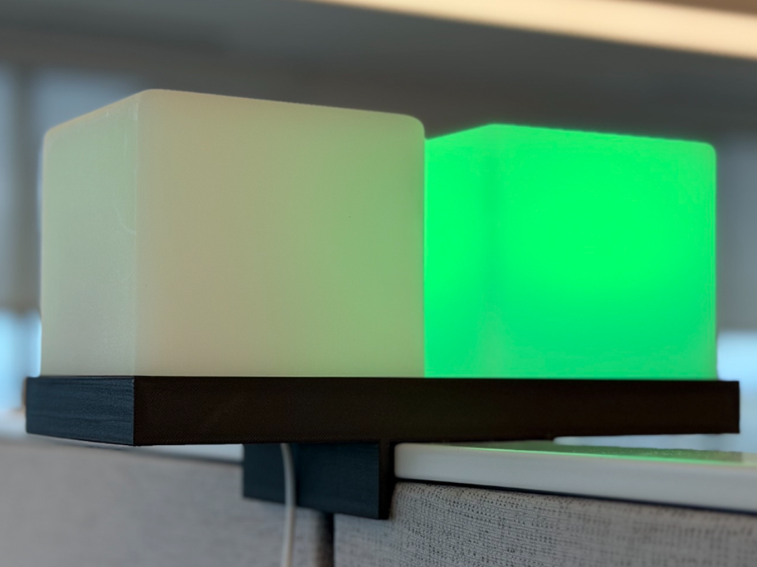 Cubicle Wall Top Shelf for 4" Status Light Cube 3D model