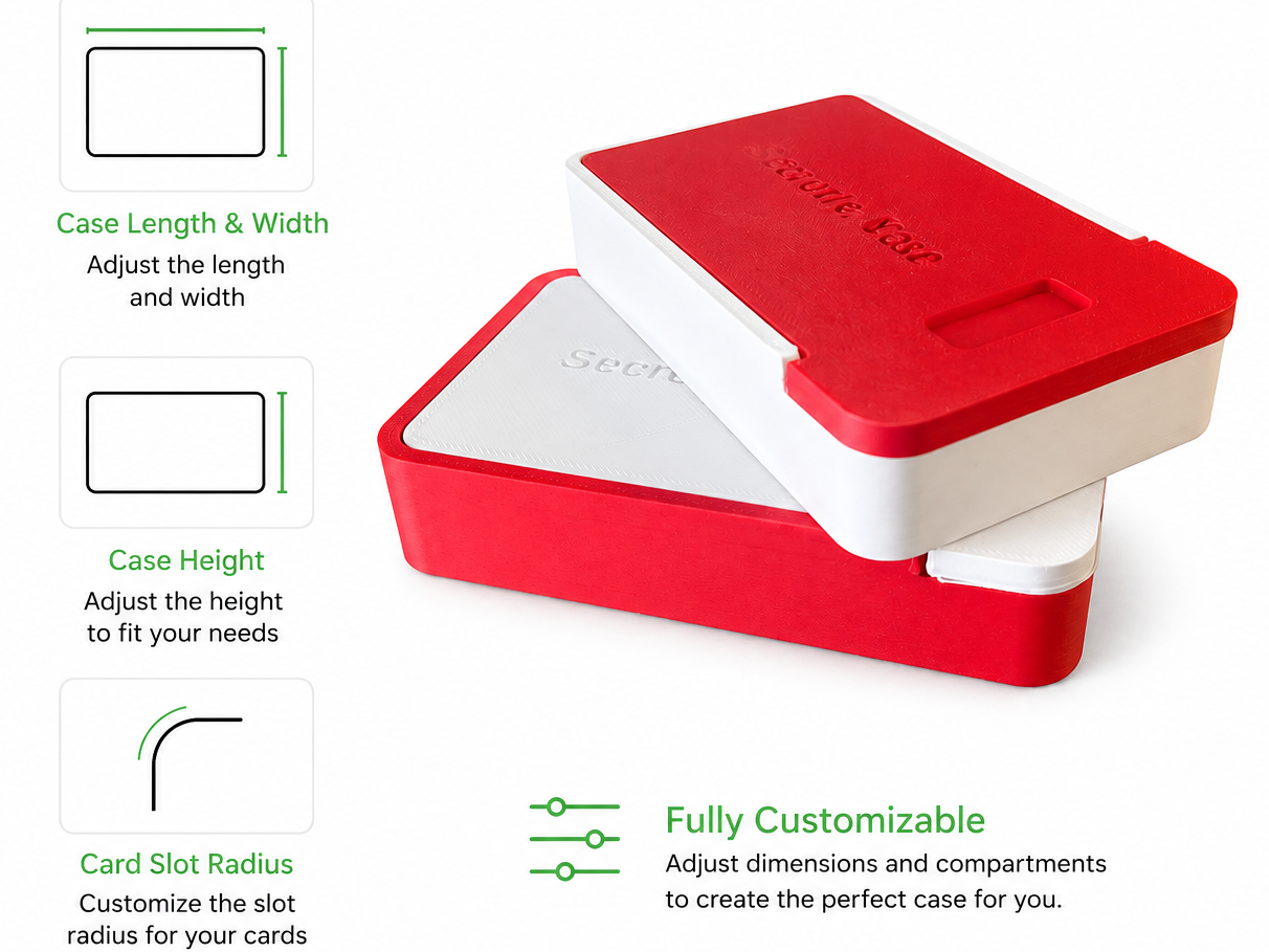 Customizable Sliding Lid Compartment Box