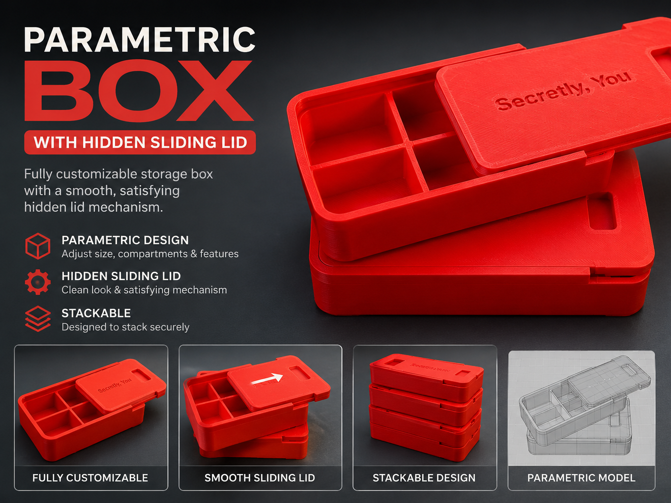 Parametric Hidden Sliding Box