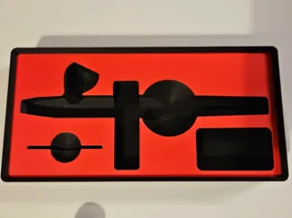 Gridfinity Ultra airbrush holder (flat)