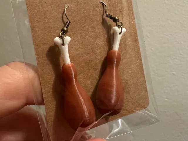 Turkey Leg Earrings