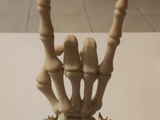 Main d'os Signe des Cornes