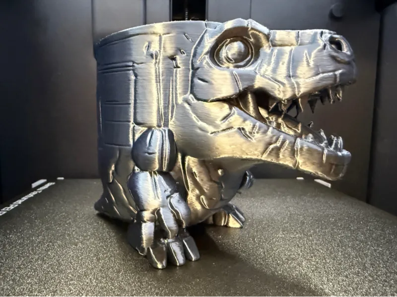 Mecha T-Rex Pencil Holder