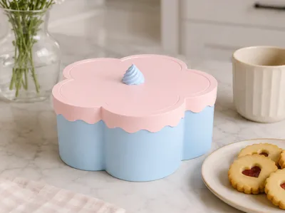 Candy Bowl Flower with Lid