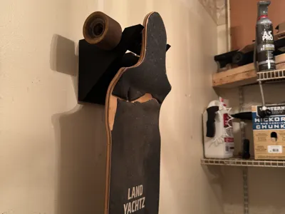 Wall Mount for drop through longboards
