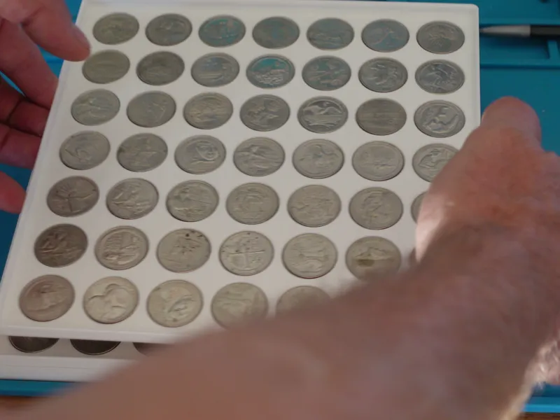Stackable Parametric Gridfinity Coin Organizer