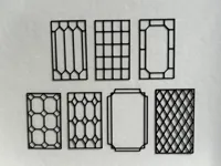 Fenêtres gothiques et autres styles, pour maquettes — photo 1