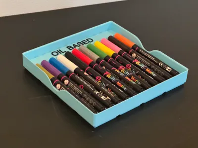 Gridfinity 11mm Paint Pen Storage Bin 4x4