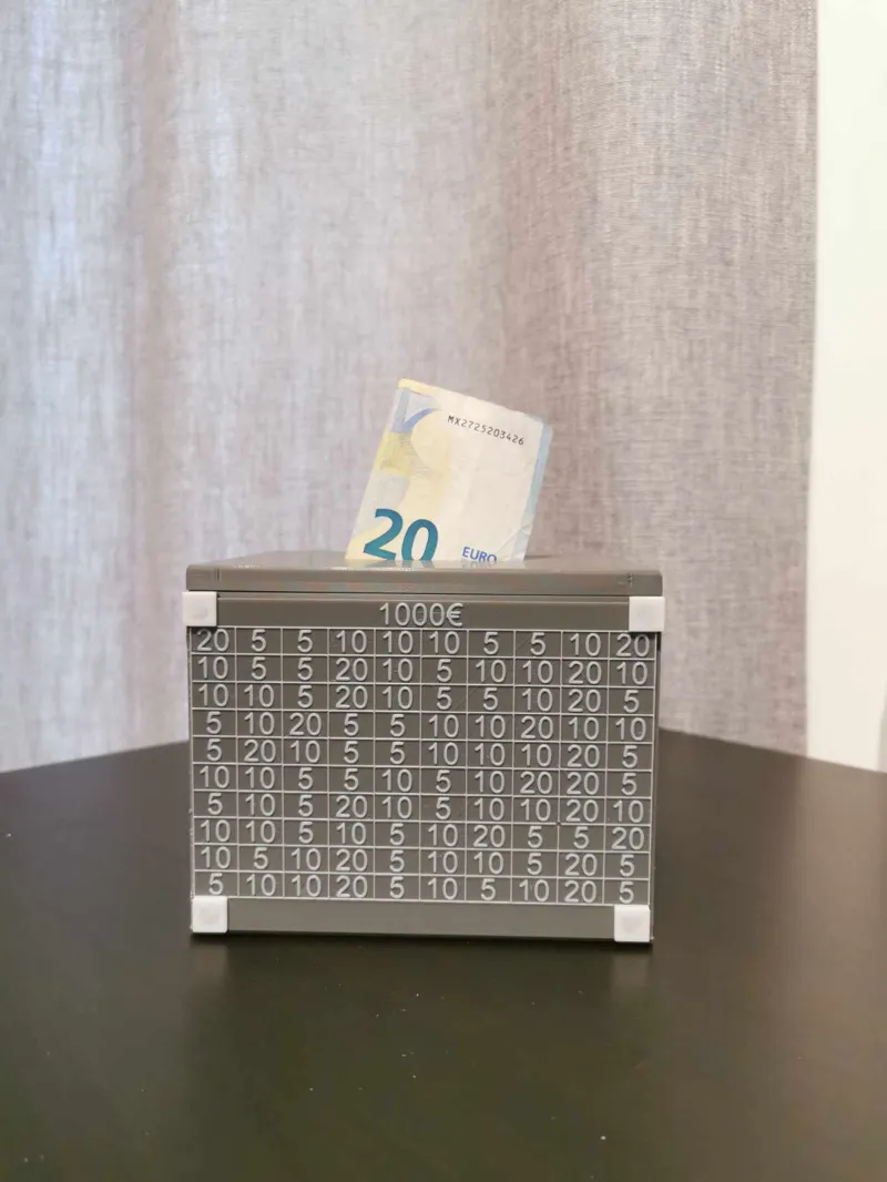The 1000€ goal piggybank! - Custom goal