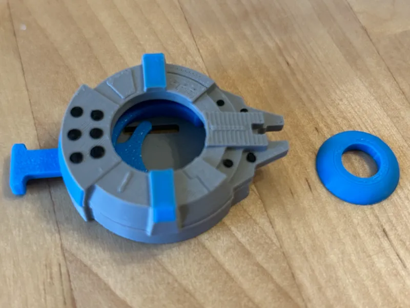 Mini Millennium Falcon Disc Shooter Toy