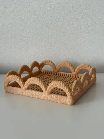 Bandeja organizadora: Woven-Style Decorative Tray — vista de referencia 3