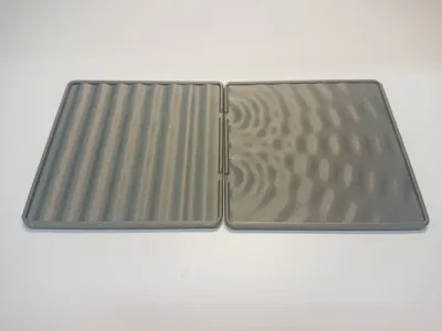 Double-slit experiment coasters
