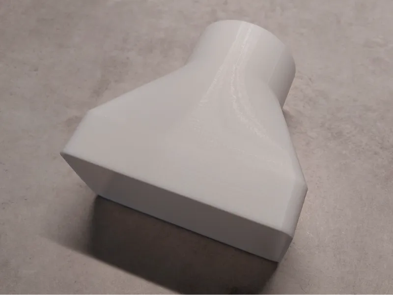 Rectangular ducting 110mm x 55mm to 63,5mm round