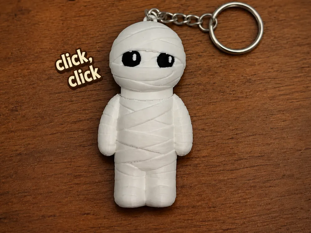 Llavero: Mummy Keychain Clicker Fidget. Referencia del modelo original.