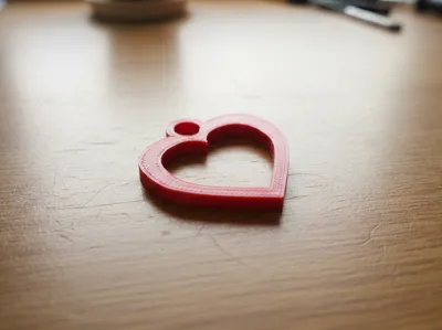 Heart keychain