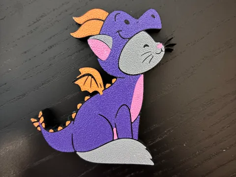 Soporte: Figment Cat — referencia de MakerWorld