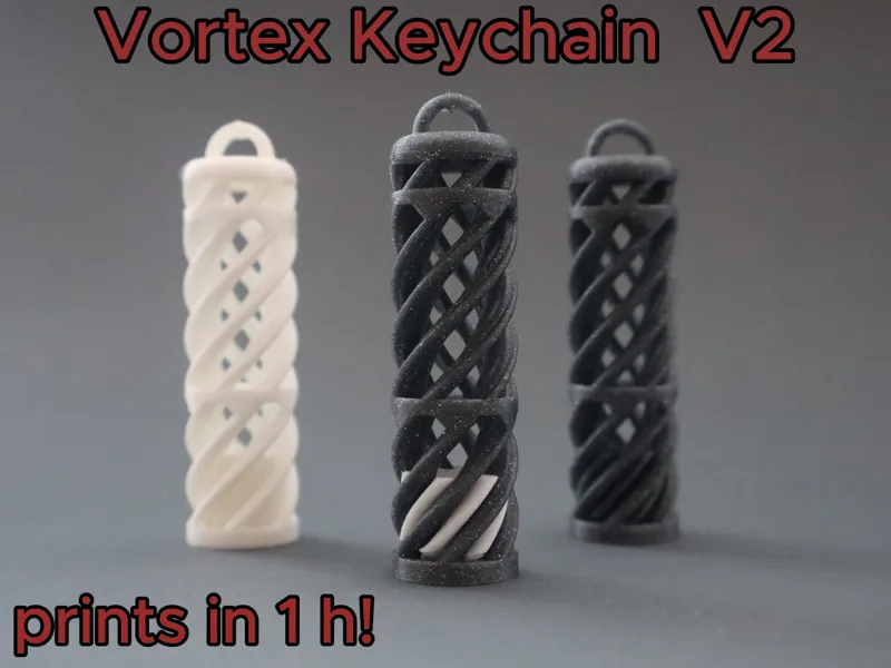 Passthrough Vortex Tube V2 - Keychain