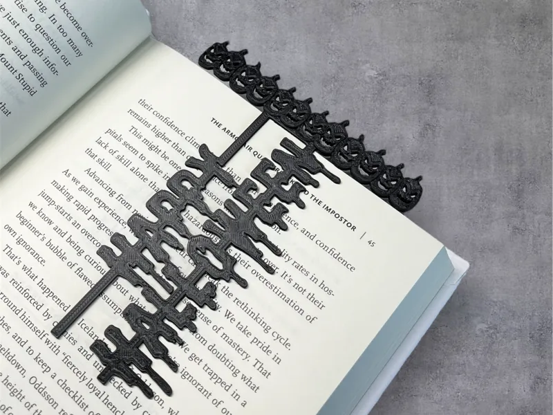 Happy Halloween - pumpkin bookmark