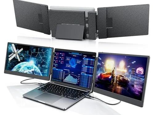 Triple Screen Mounting for 17Zoll Laptop Monitor