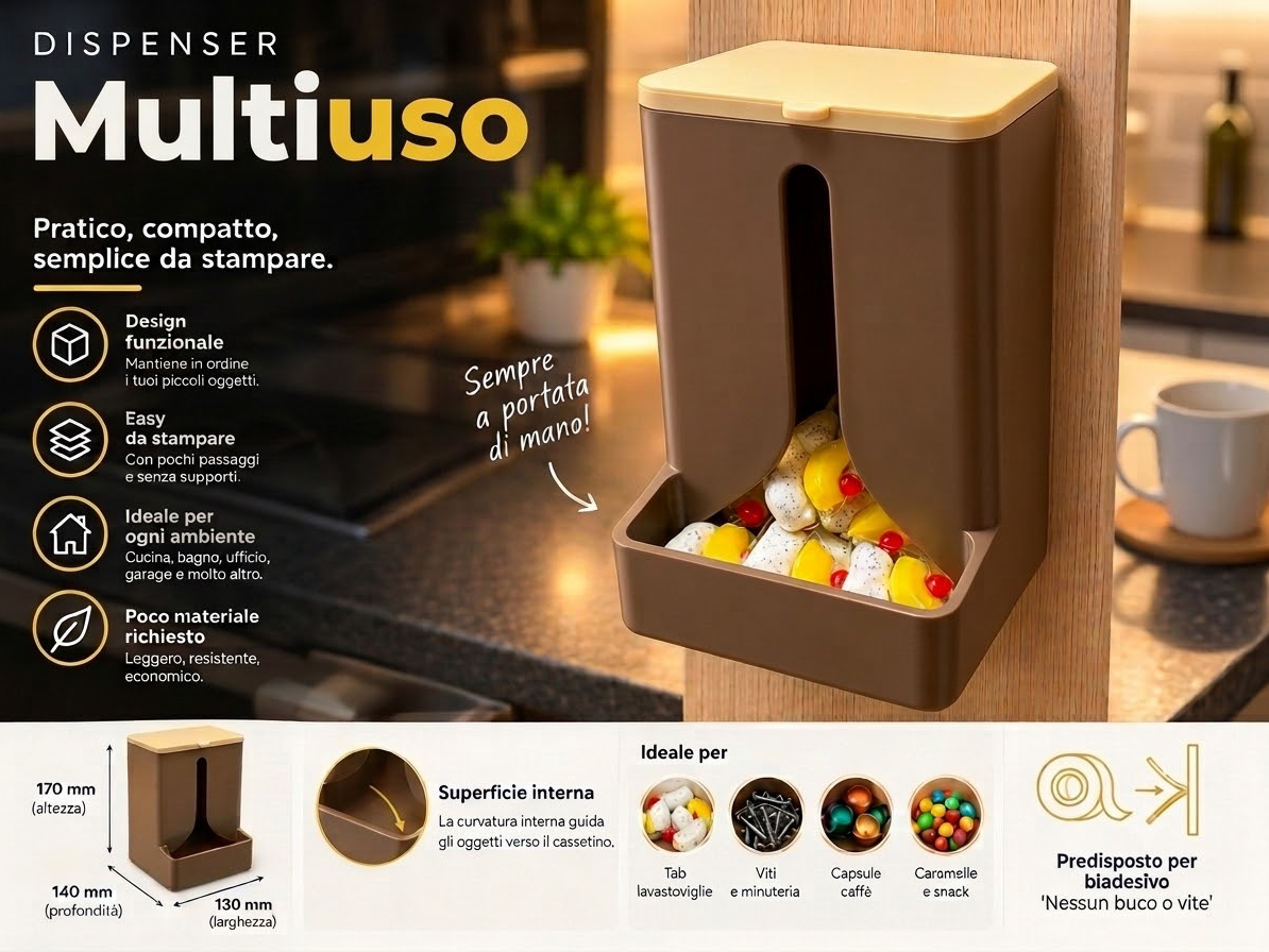 Piccolo Dispenser Multiuso - No AMS 3D model