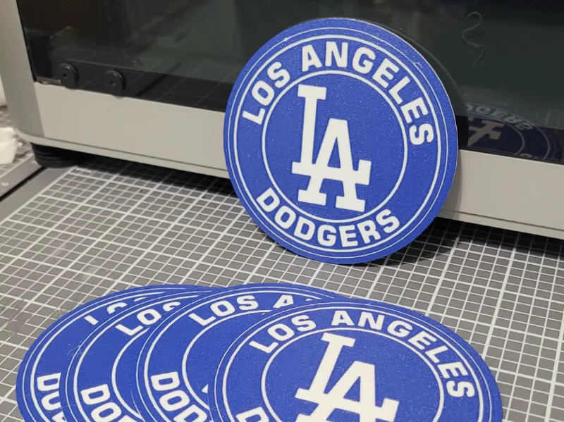 Los Angeles Dodger Retro Style Coaster