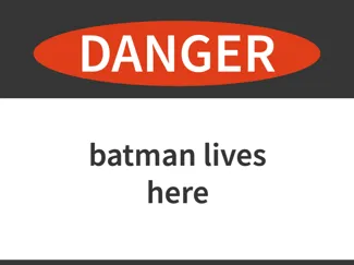 danger sign