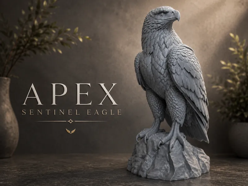 Apex Sentinel Eagle – Realistic Eagle Sculpture