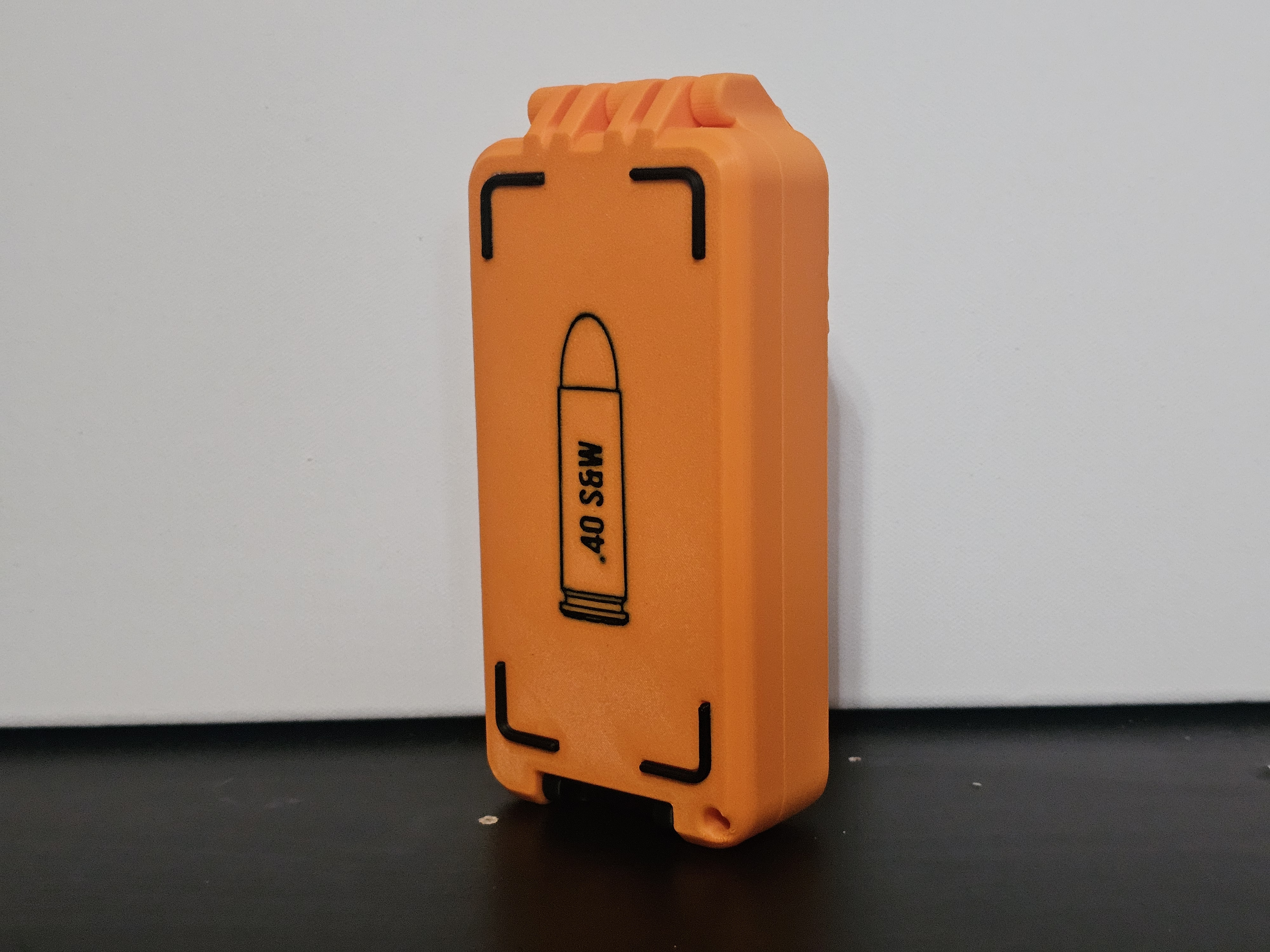 Miniatura 4 do modelo 3D 40 S&W Ammo Box - 50 Round - Stackable
