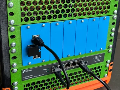 Raspberry Pi 5 Sled for 7 SBC Holder with USB NVMe