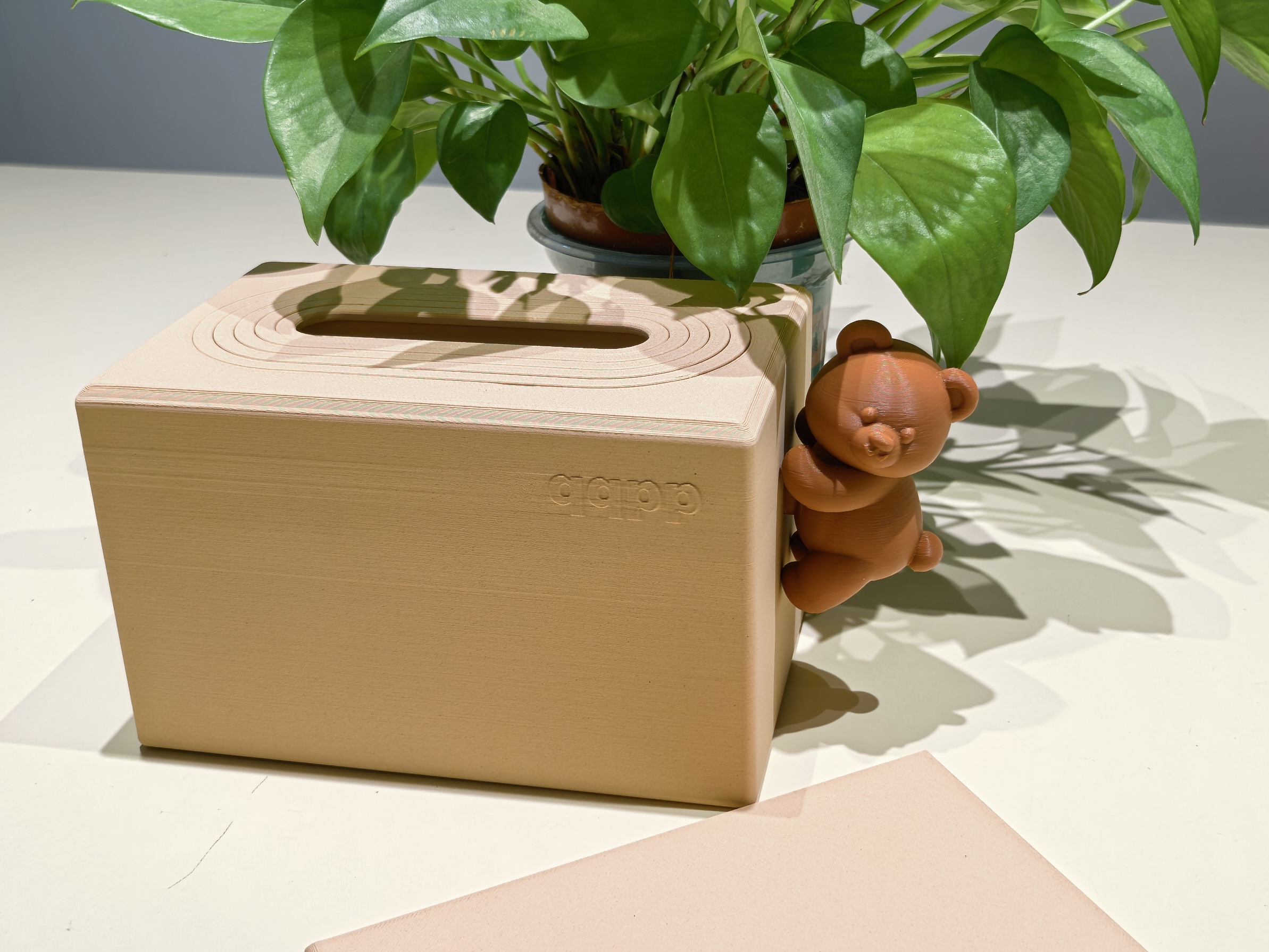 Miniatura 5 do modelo 3D 可定制——纸巾盒 下沉式 磁吸