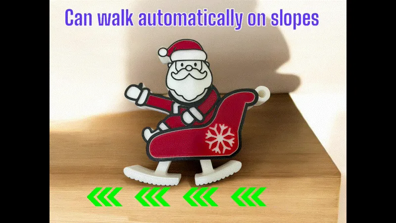 Santa Ramp Ramp Walker - Santa Claus is coming - Free 3D Print Model - MakerWorld