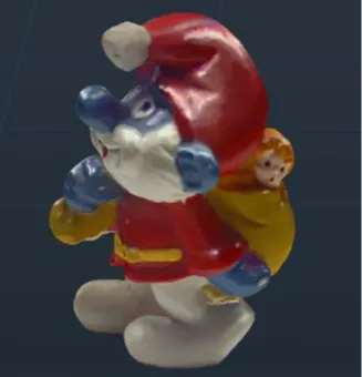 Figurine Grand Schtroumpf en père Noël