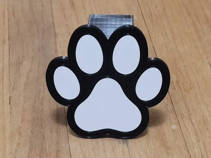 Dog Paw Print Hitch Cover