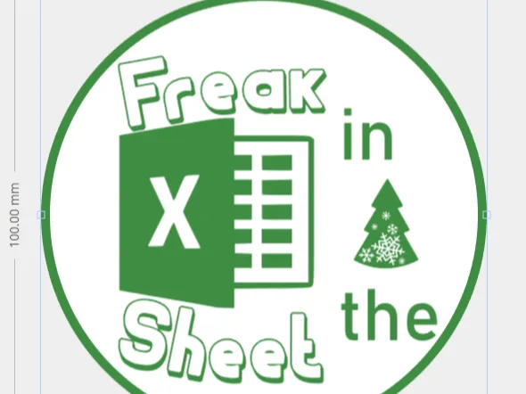 Anhänger Excel Freak in the Sheet