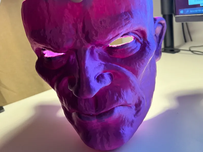 Mask, angry dude
