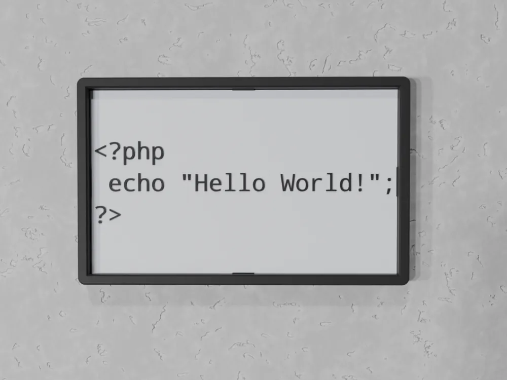 Hello World Code - PHP by prints charming - MakerWorld