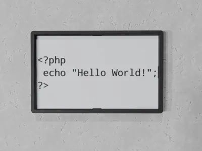 Hello World Code - PHP by prints charming - MakerWorld