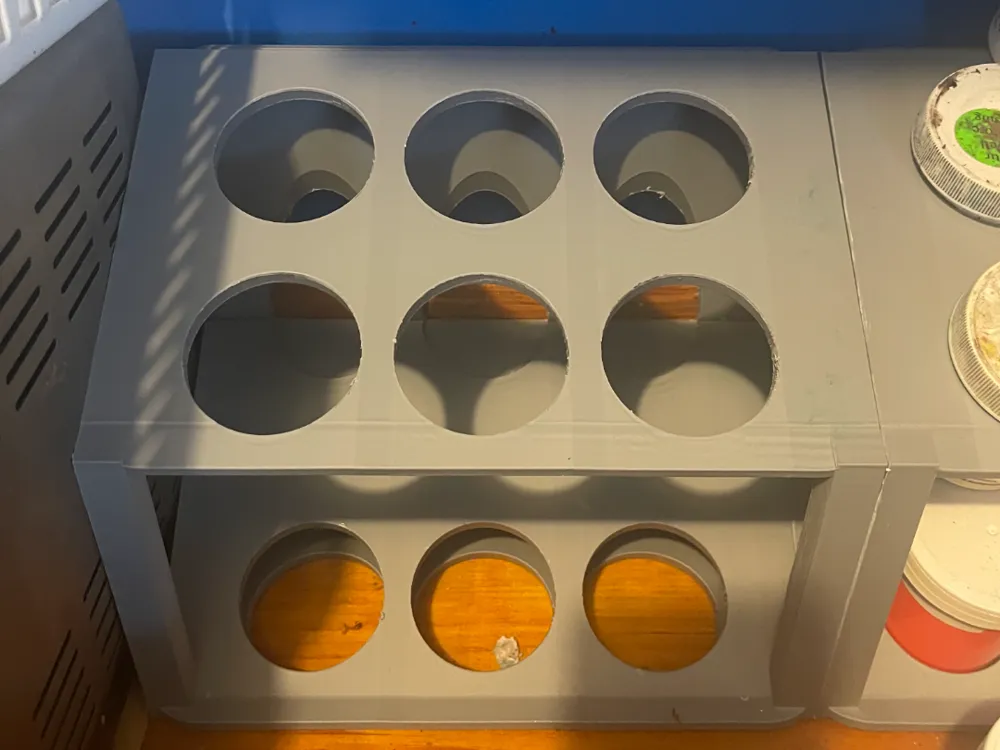 Silicone tint/ paint rack organizer for my tints - Free 3D Print Model ...