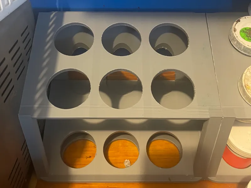 Silicone tint/ paint rack organizer for my tints