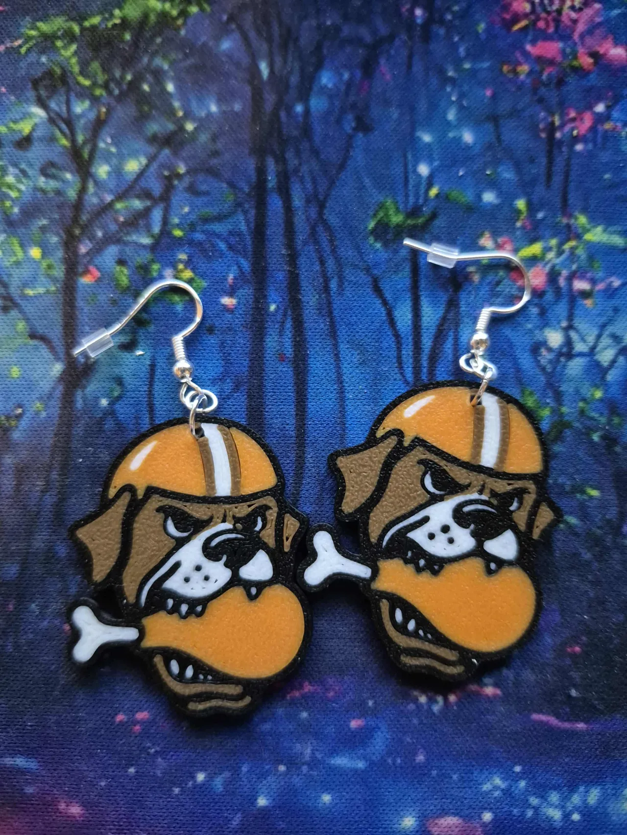 Browns Turkey Leg earrings view 2