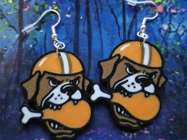 Browns Turkey Leg earrings
