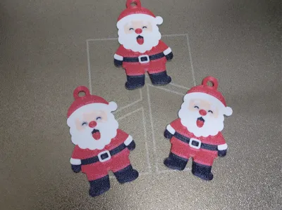 Cheerful Santa Claus Keychain