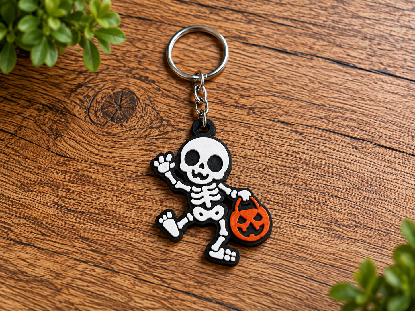 Skeleton Halloween Keychain - 1