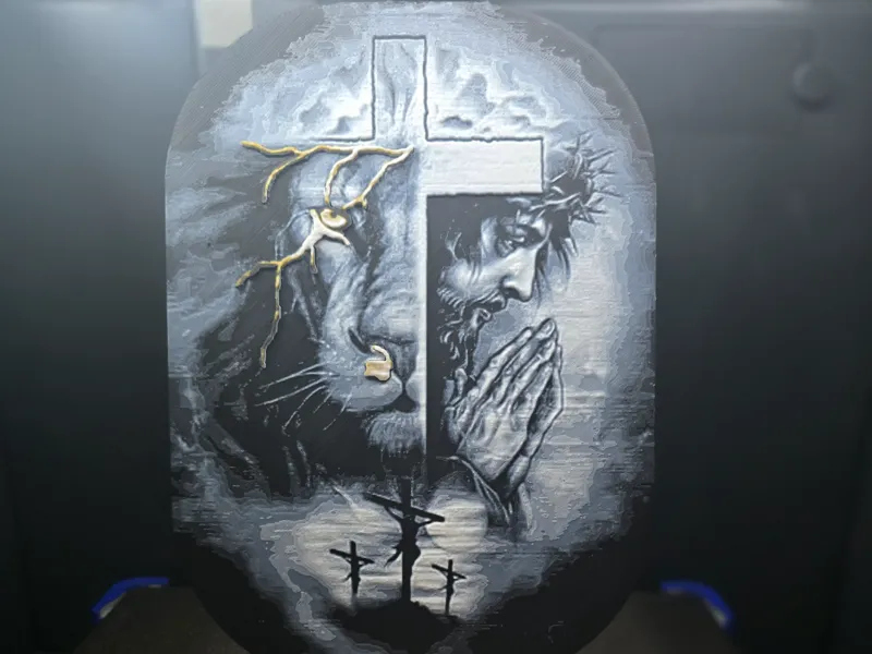 Lion and Jesus HueForge 