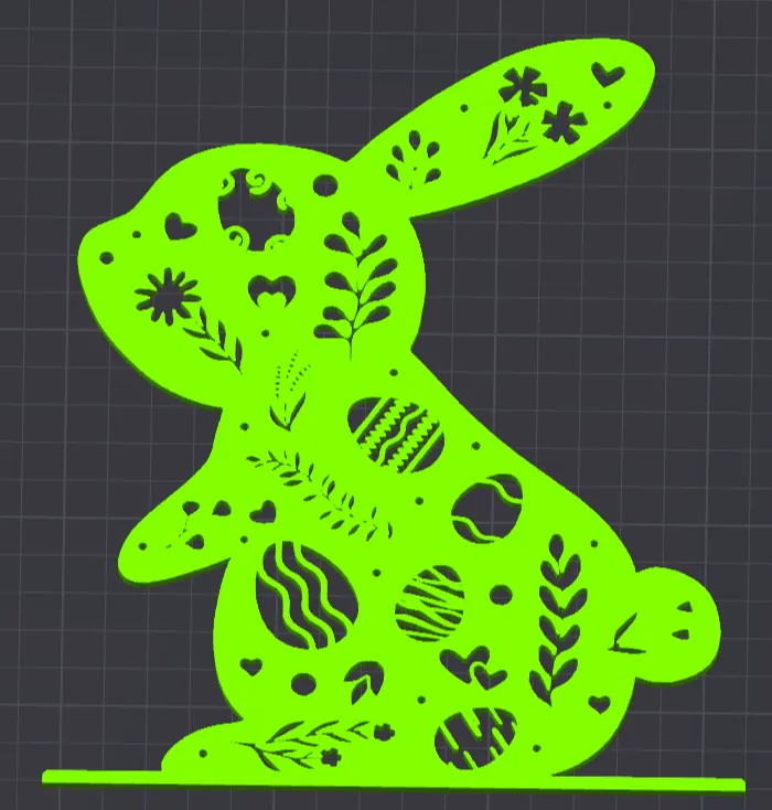 Osterhase mit Muster