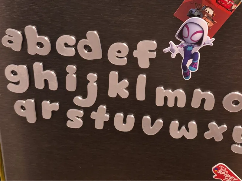 Lowercase Alphabet Fridge Magnets