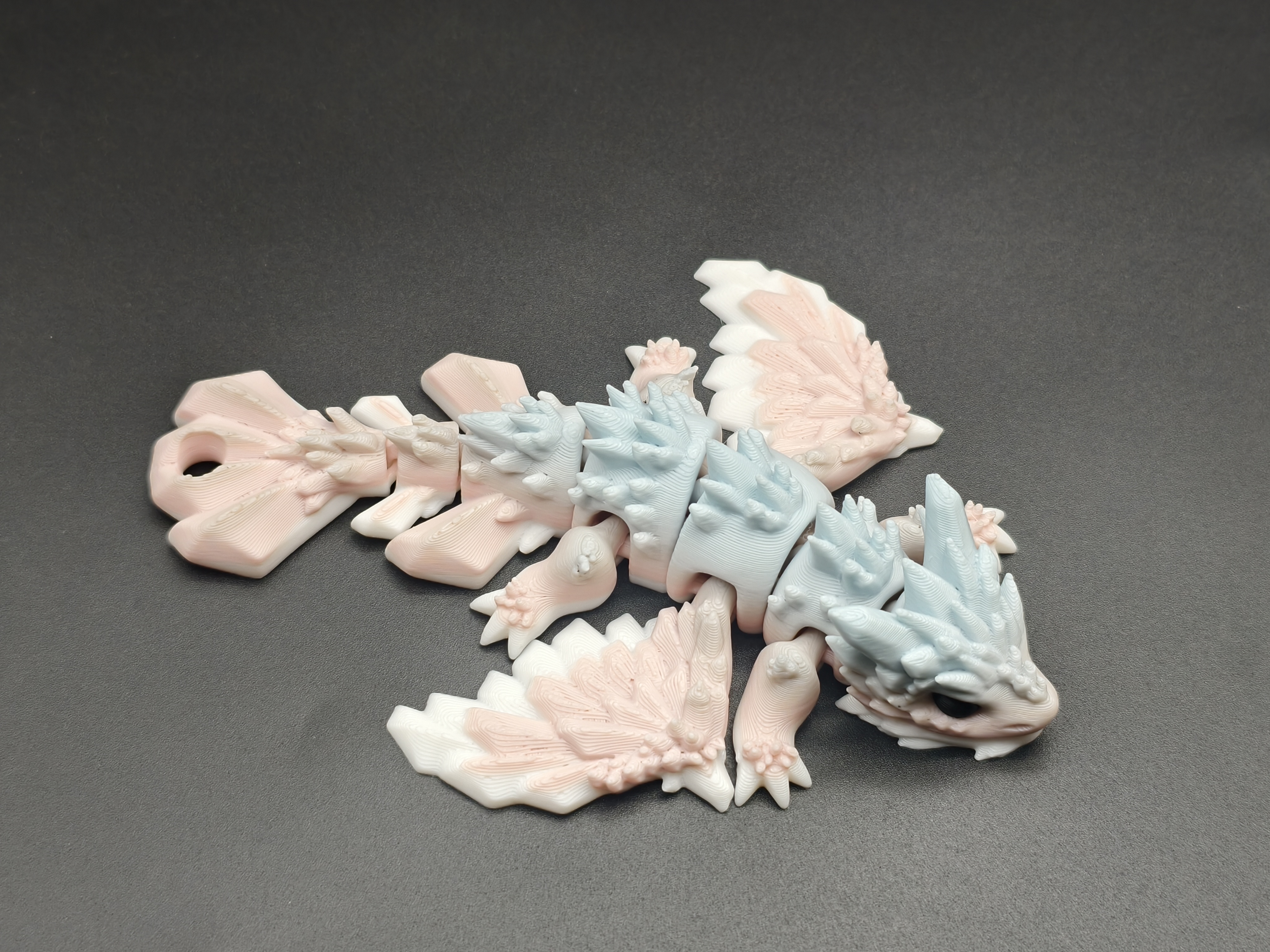 Miniatura 2 do modelo 3D 水晶小龙，无需支撑，挂饰