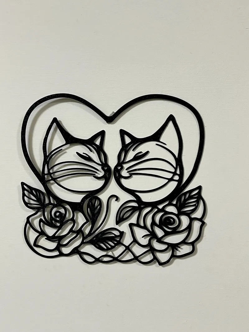 Wall Art - Rose Lover Cats