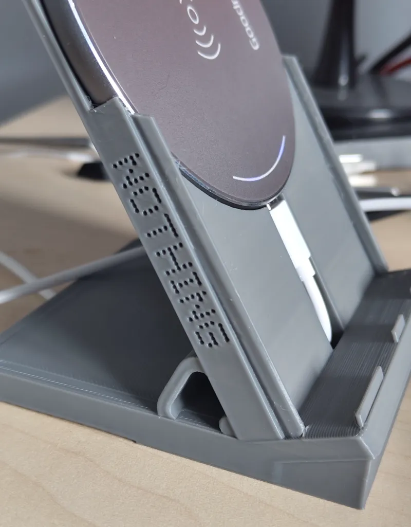 Nothing Phone 1 wireless stand with earstick stand