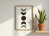 Déco murale phases de la lune — photo 1